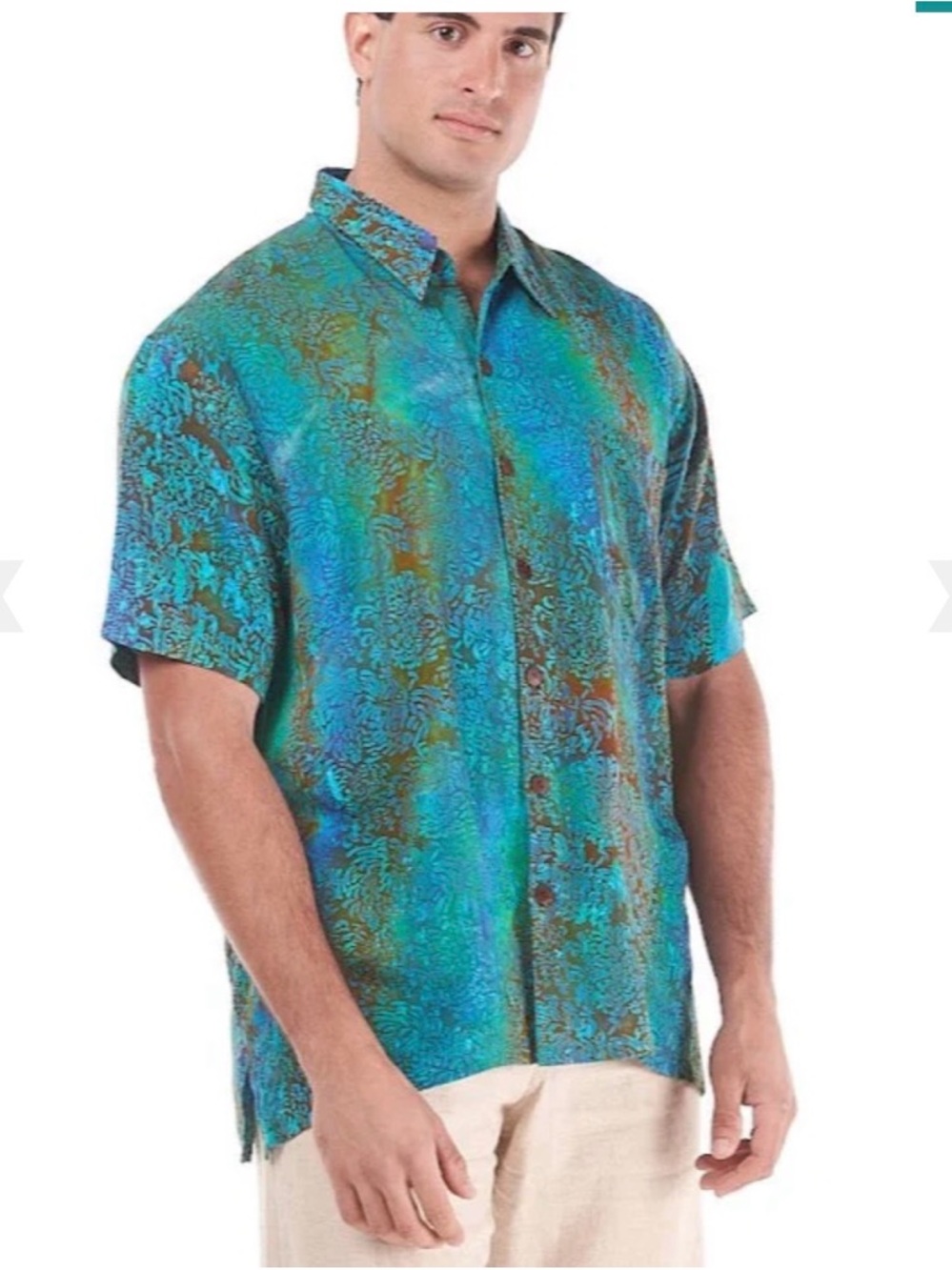 SHORT SLEEVE BATIK MAN SHIRT
NEW W/O TAGS
